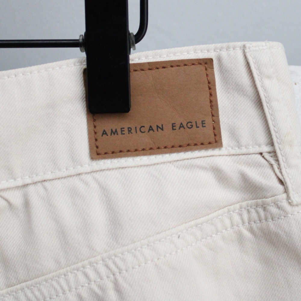 American Eagle Skort Stretch Bubble Mini Mid-Rise Skirt in Cream Beige Size 10 - Picture 5 of 11